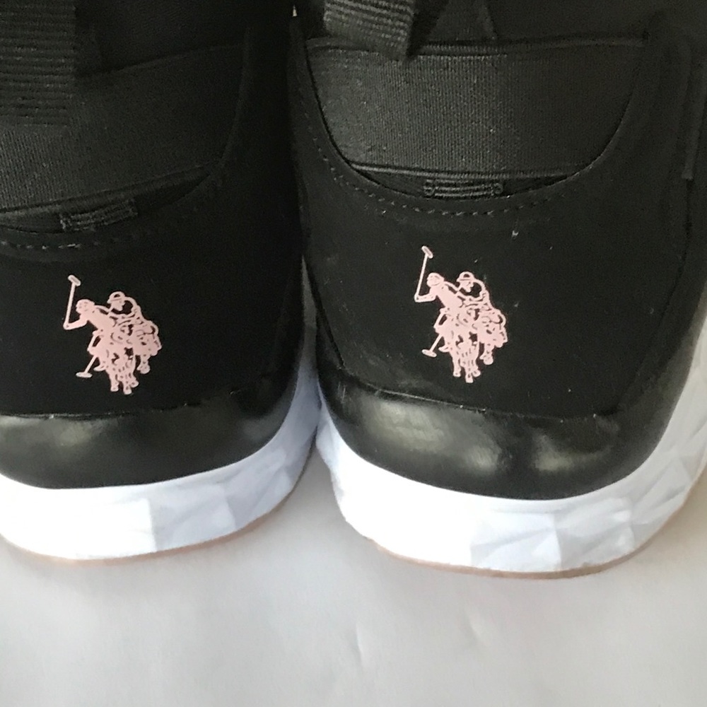 POLO Ralph Lauren Black white sole Sneakers 8.5